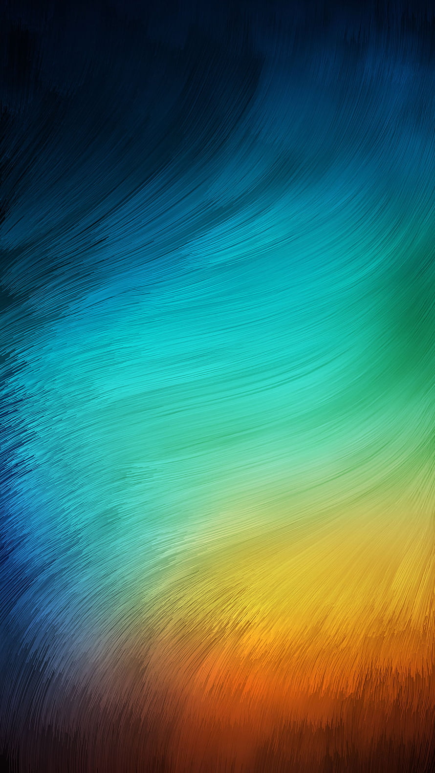 Vibrant Abstract Gradient with Flowing Brushstroke Texture in Teal and Orange HD phone wallpaper