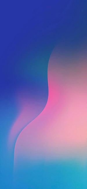 Abstract Gradient Wallpaper Featuring Soft Blue and Pink Curved Shapes HD phone wallpaper