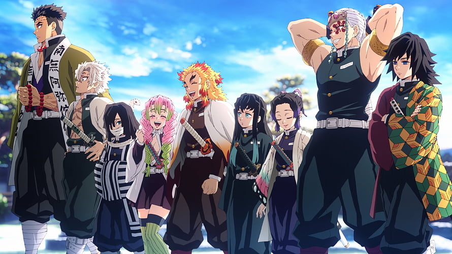 Demon Slayer Hashira Group Portrait Anime Wallpaper HD wallpaper