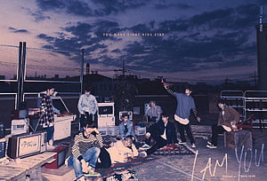 Stray Kids I Am You Concept Photo on Rooftop at Dusk HD wallpaper