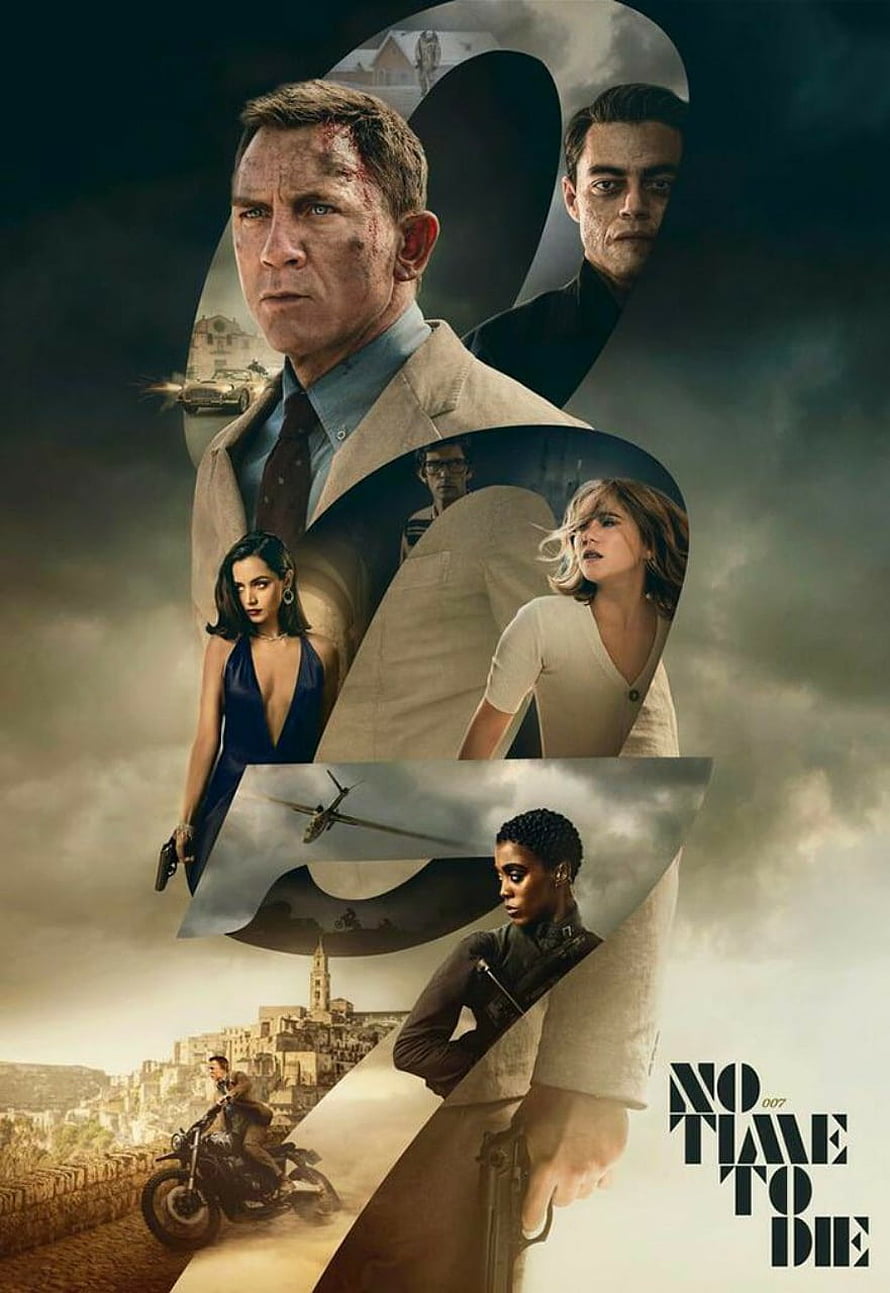 James Bond No Time To Die 007 Movie Poster with Daniel Craig and Cast HD phone wallpaper