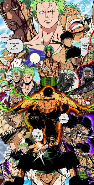 Roronoa Zoro One Piece Character Artwork Compilation HD phone wallpaper