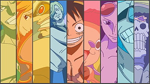 One Piece Straw Hat Pirates Crew Portrait Anime Wallpaper HD wallpaper