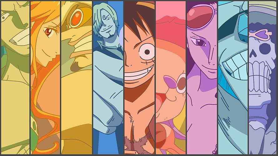 One Piece Straw Hat Pirates Crew Portrait Anime Wallpaper HD wallpaper