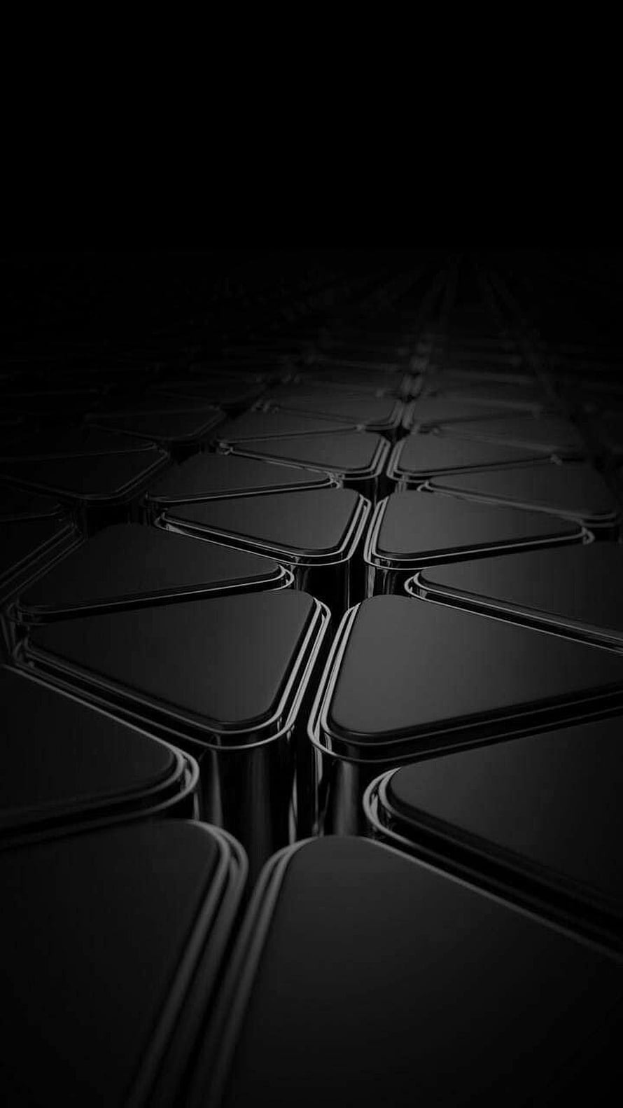 Dark Abstract Hexagonal Grid Pattern Wallpaper HD phone wallpaper