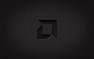 Dark Carbon Fiber Texture With Geometric Cutout Design HD wallpaper