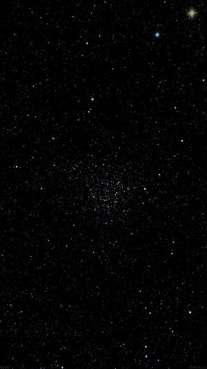 Deep Space Star Field with Dense Galactic Cluster and Scattered Bright Stars HD phone wallpaper