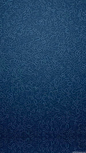 Dark Blue Abstract Alphabet Pattern Wallpaper with Scattered Letters and Symbols HD phone wallpaper