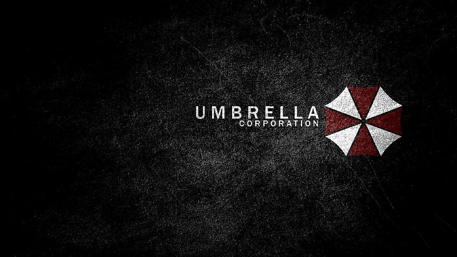 Umbrella Corporation Logo on Dark Grunge Background from Resident Evil Franchise HD wallpaper