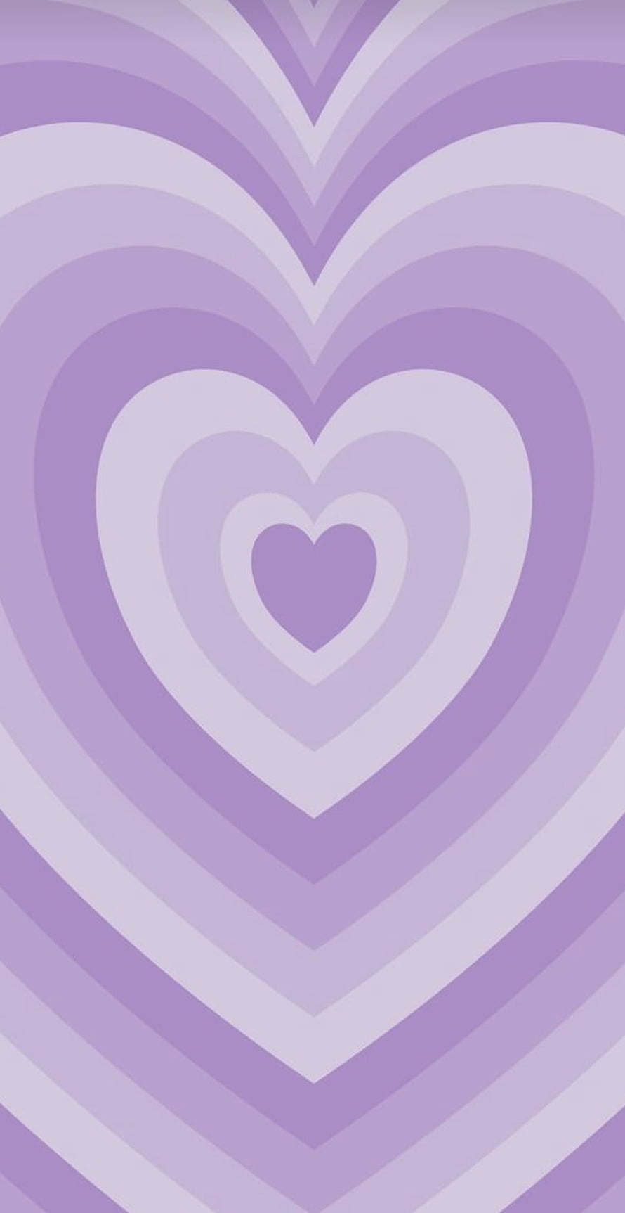 Abstract Purple Heart Pattern Wallpaper With Concentric Layers And Soft Gradient Tones HD phone wallpaper