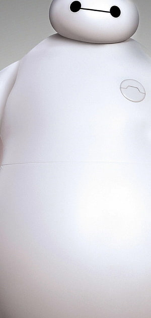 Big Hero 6 Baymax White Robot Character Close-Up Portrait HD phone wallpaper
