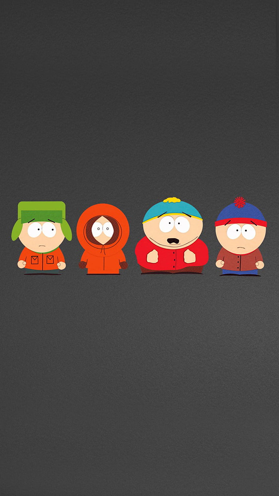 South Park Main Characters Group Portrait on Dark Background HD phone wallpaper