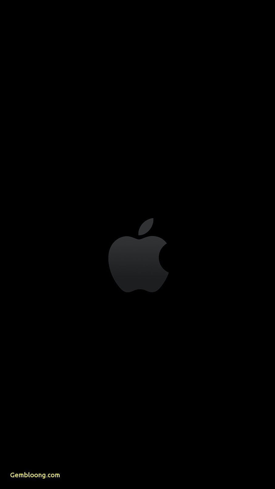 Minimalist Apple Logo on Black Background for iPhone HD phone wallpaper