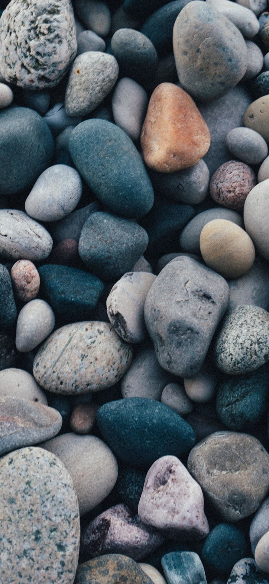 Smooth River Stones and Pebbles in Muted Earth Tones for a Calming Zen Aesthetic HD phone wallpaper