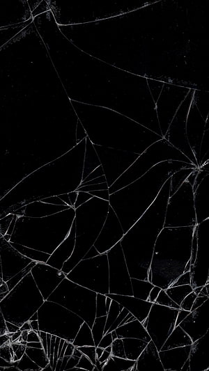 Abstract Black Marble Texture With White Veins And Cracks For Dark Minimalist Background HD phone wallpaper