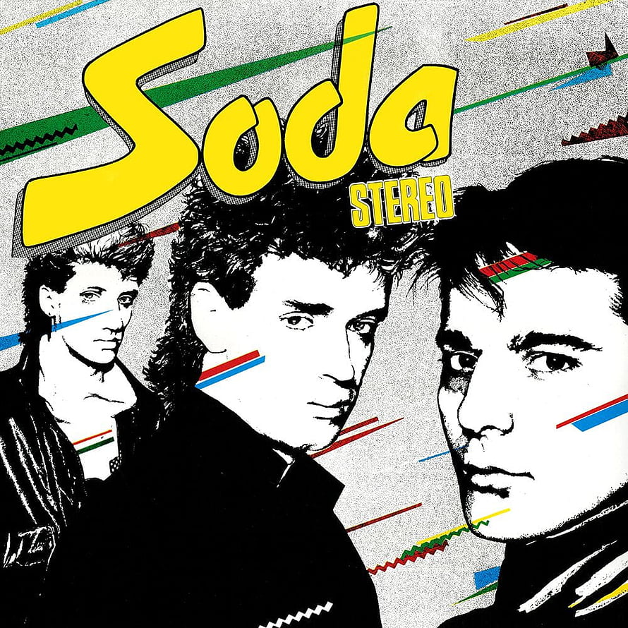 Soda Stereo Album Artwork with High Contrast Portrait and Geometric Lines HD phone wallpaper