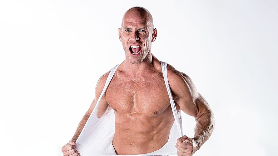 Muscular bald man ripping open white shirt to reveal chest, Как тренируется лысый из бразерс, тренировки от лысого из, Johnny Sins HD wallpaper