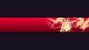 Abstract Red Smoke and Light Trails on Dark Background Banner Design HD wallpaper