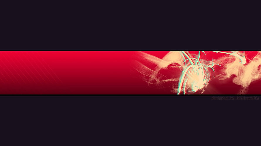 Abstract Red Smoke and Light Trails on Dark Background Banner Design HD wallpaper