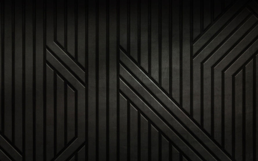 Dark Geometric Metal Panel Texture with Diagonal Grooves and Industrial Finish HD wallpaper