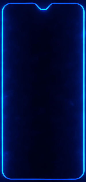Blue Neon Light Phone Frame Wallpaper HD phone wallpaper
