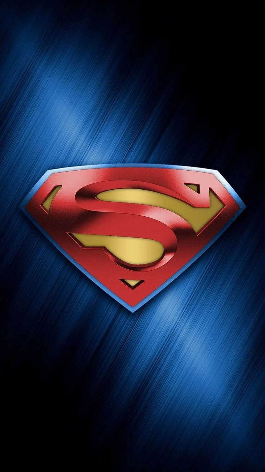 Superman S Shield Emblem on Deep Blue Motion Streak Background, Superman Logo Discover more Clark Kent, Superhero, Superman, Superman Logo in 2022. Superman , Superman logo, Superman , Super Girl Logo HD phone wallpaper