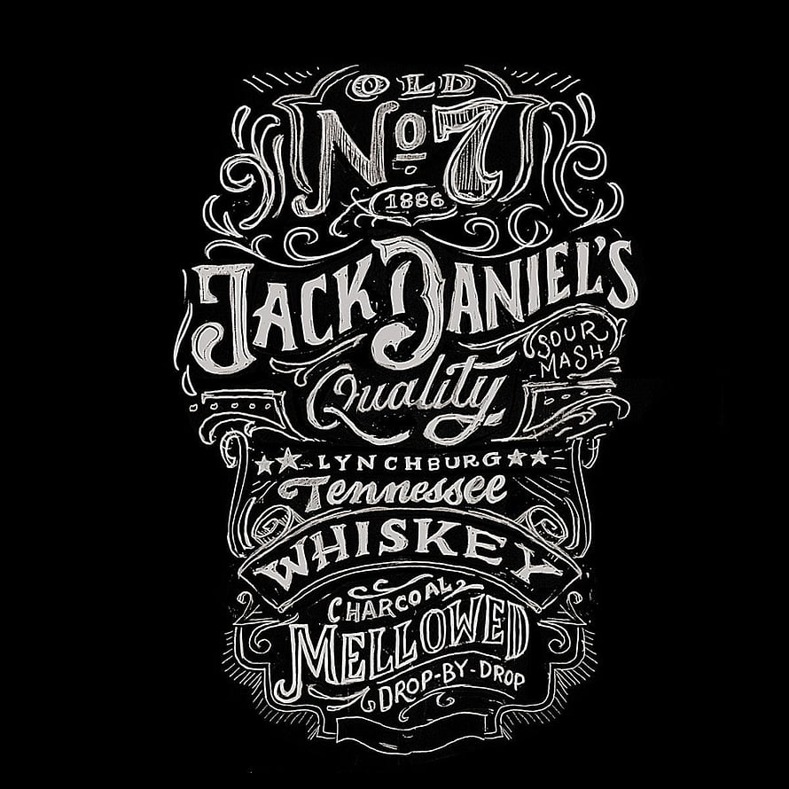 Jack Daniel's Old No. 7 Whiskey Vintage Ornamental Label Design HD phone wallpaper