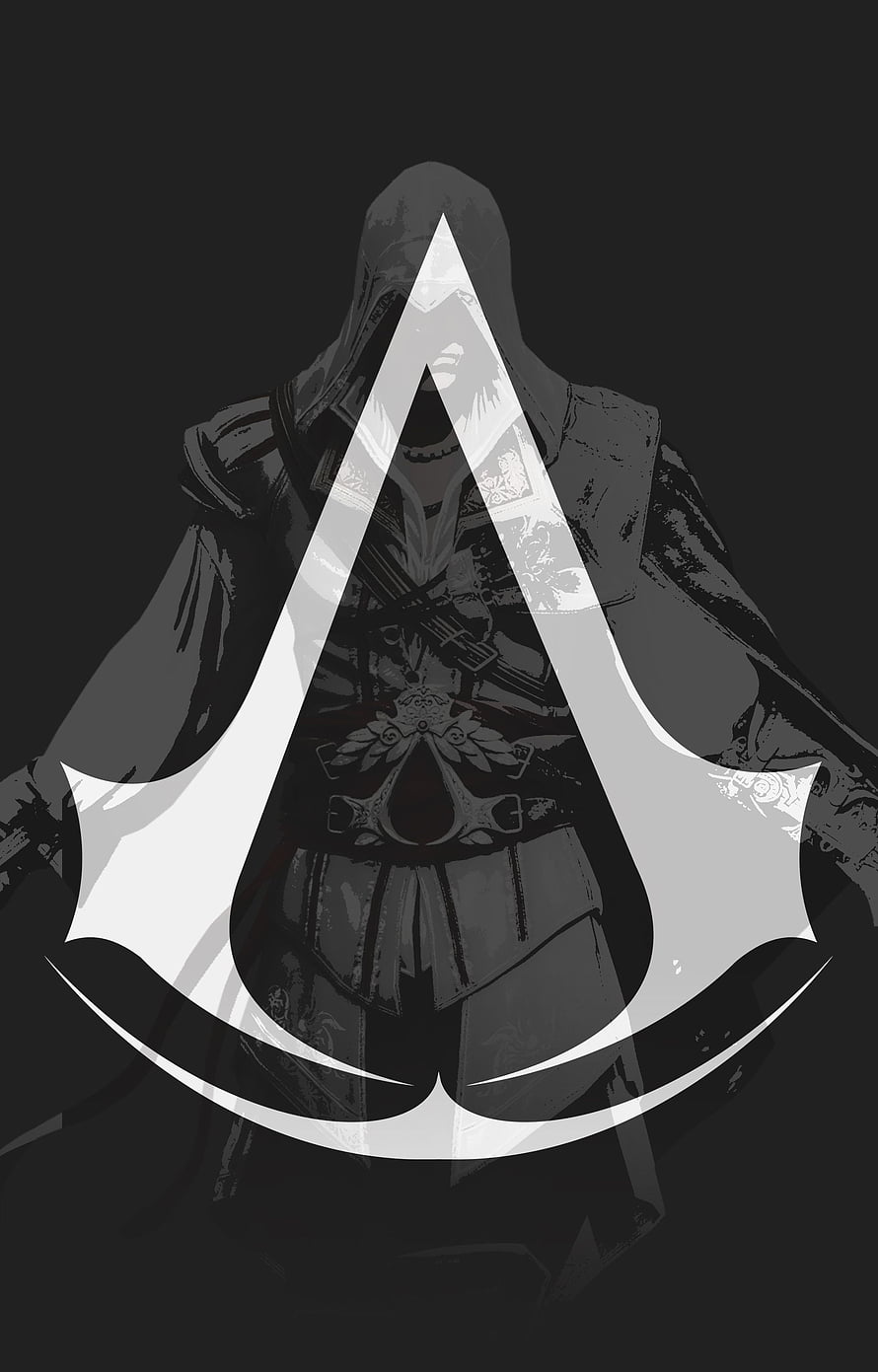 Ezio Auditore Da Firenze Assassin's Creed Hooded Figure with Franchise Emblem HD phone wallpaper