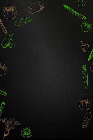 Chalkboard Style Vegetable Sketches Wallpaper HD phone wallpaper