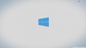 Minimalist Windows 10 Logo on Soft Gradient Background HD wallpaper
