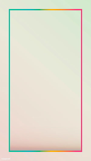 Minimalist Pastel Gradient Border Frame on Soft Cream Background HD phone wallpaper