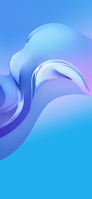 Abstract Blue and Purple Liquid Wave 3D Render Wallpaper HD phone wallpaper