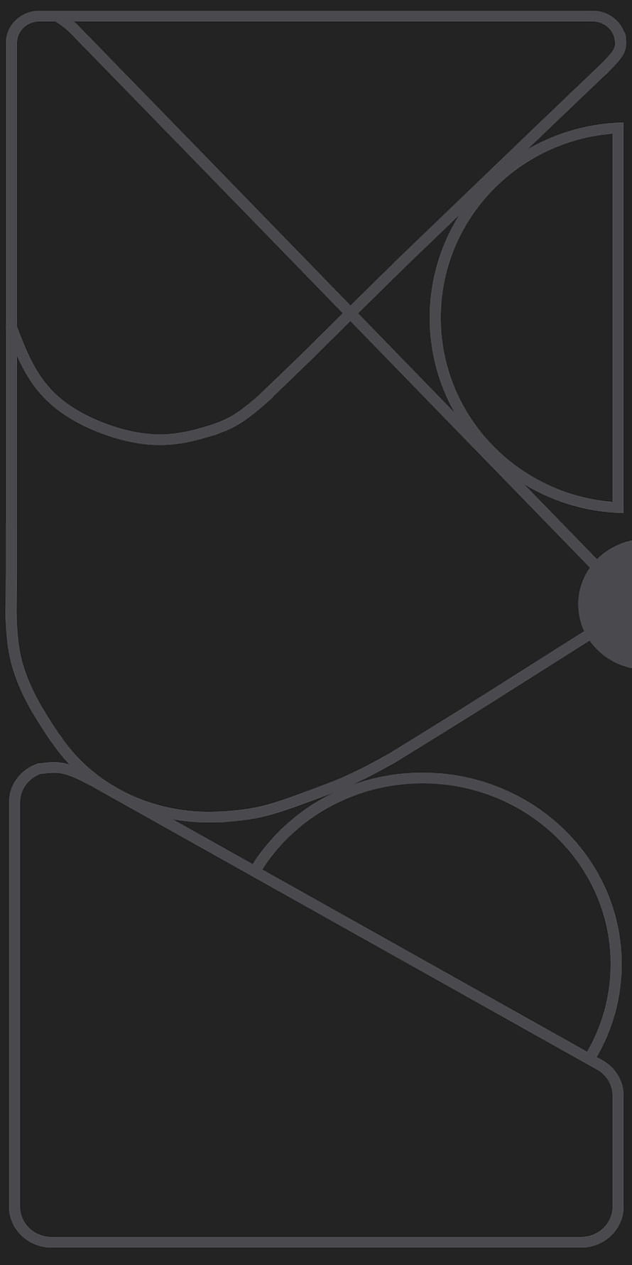 Minimalist Dark Geometric Line Art Wallpaper with Abstract Curves and Diagonal Shapes HD phone wallpaper