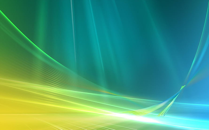 Abstract Green and Blue Light Streaks Wallpaper HD wallpaper
