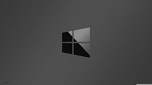 Minimalist Dark Windows 10 Logo Wallpaper HD wallpaper