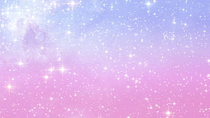 Dreamy Pastel Galaxy Starfield with Soft Pink and Blue Nebula Gradient HD wallpaper