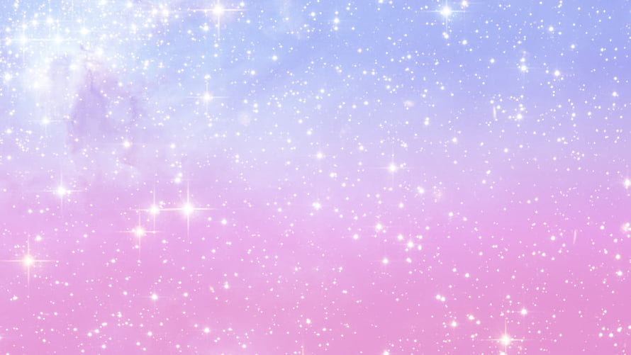Dreamy Pastel Galaxy Starfield with Soft Pink and Blue Nebula Gradient HD wallpaper