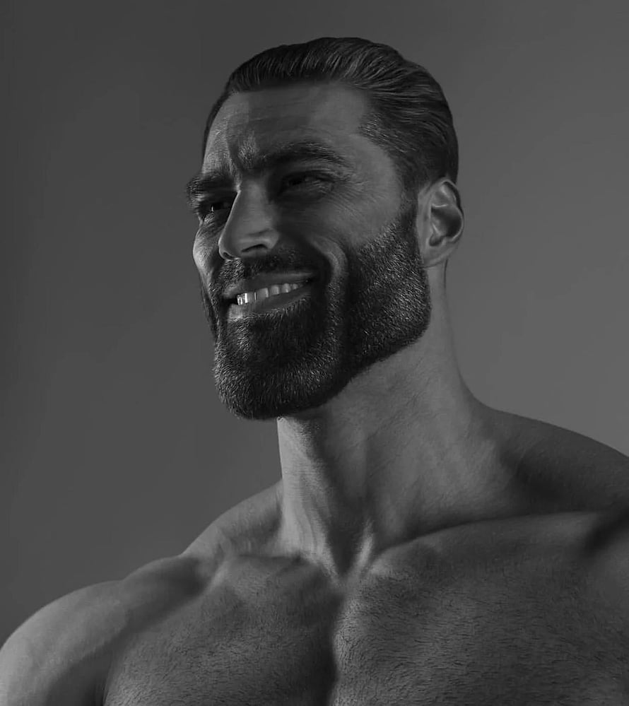 Ernest Khalimov Black and White Portrait of a Bearded Muscular Man HD phone wallpaper