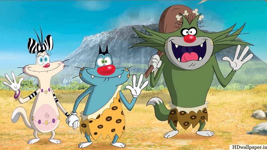 The Wild Thornberrys Movie - Zita, Donnie, and El Toro cartoon characters waving in a savanna landscape HD wallpaper