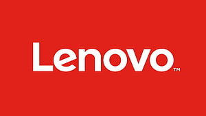 Lenovo Official Logo on Red Background HD wallpaper