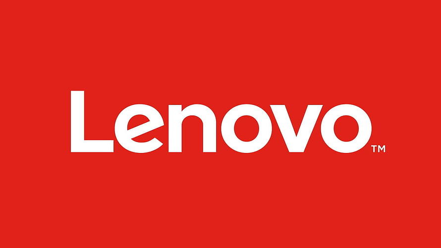 Lenovo Official Logo on Red Background HD wallpaper