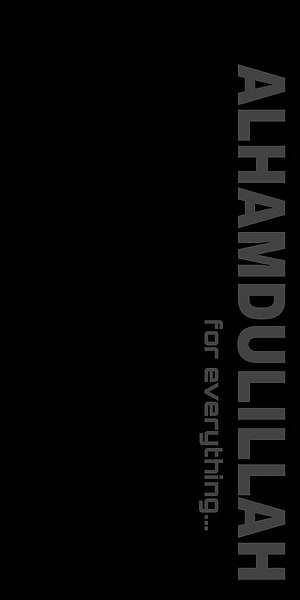 Alhamdulillah For Everything Minimalist Islamic Typography Wallpaper HD phone wallpaper