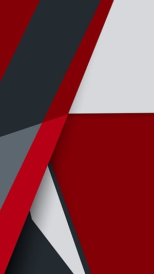 Red and Black Geometric Abstract Pattern with Sharp Angular Shapes and Minimalist Design HD phone wallpaper