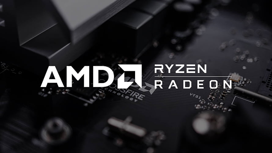 AMD Ryzen and Radeon Logo on Black Motherboard Circuit Board HD wallpaper