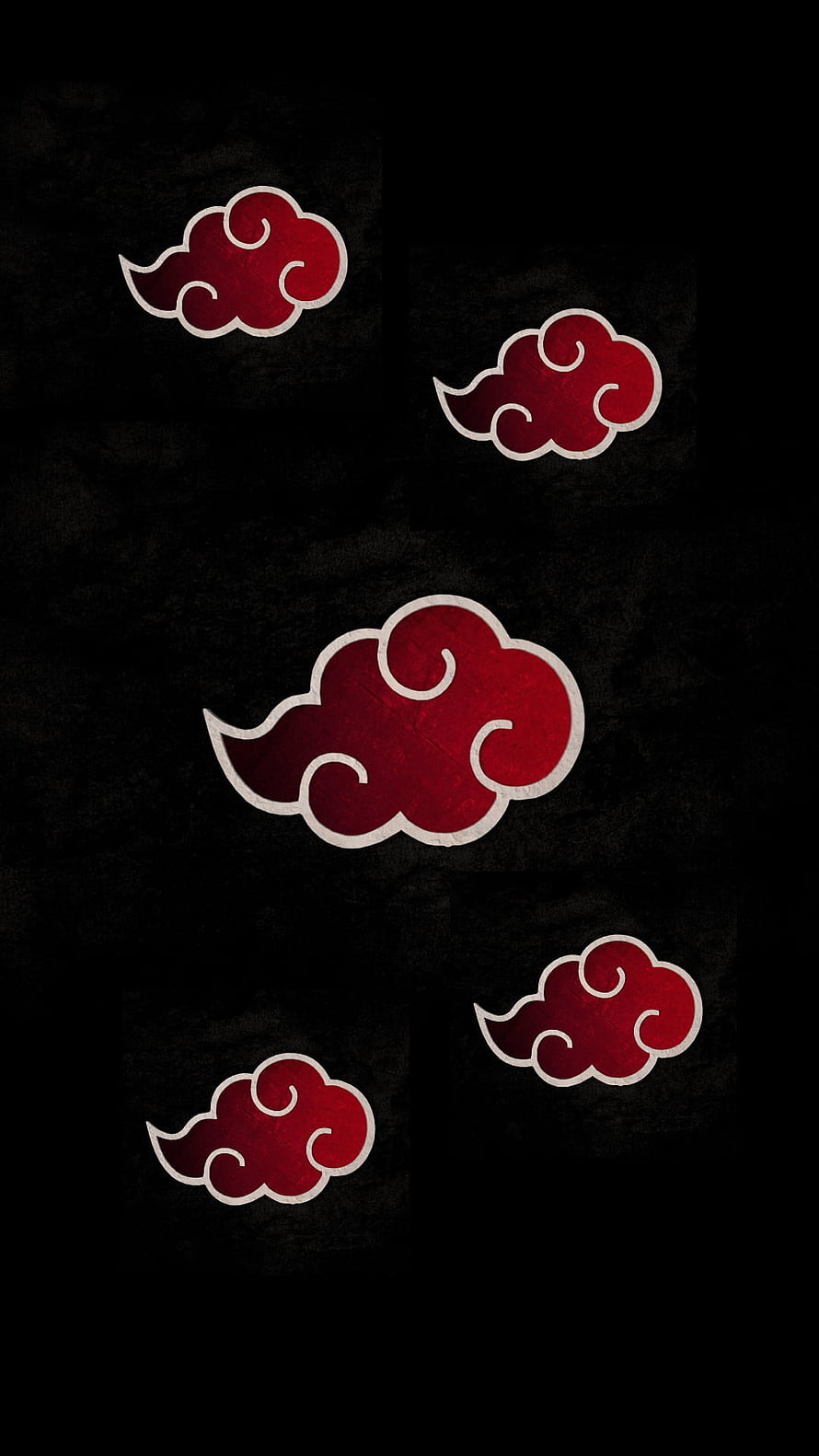 Akatsuki Cloud Symbol Anime Wallpaper Dark Red Pattern HD phone wallpaper