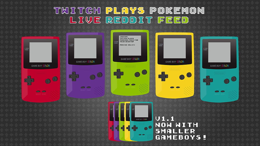 Twitch Plays Pokemon Live Reddit Feed Game Boy Color Wallpaper HD wallpaper