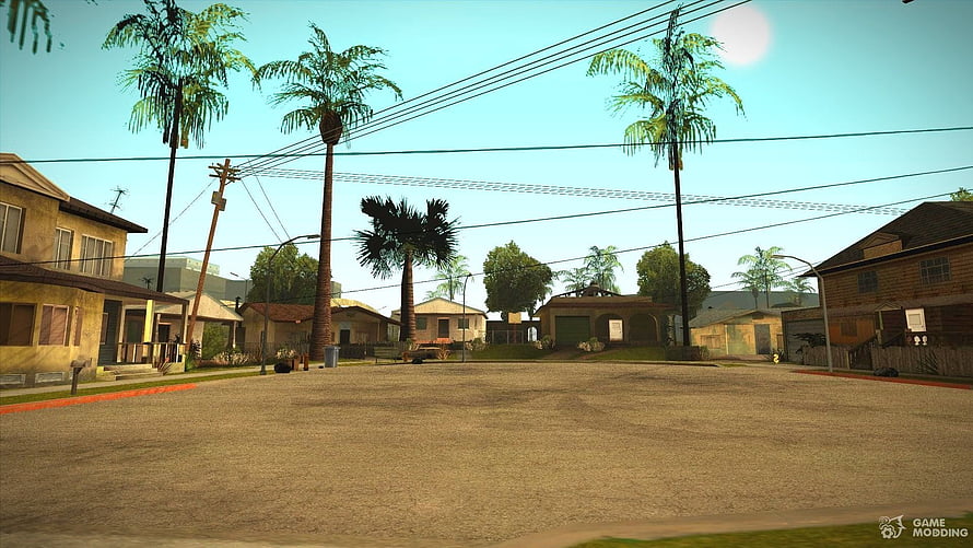 Grove Street Neighborhood Scene From Grand Theft Auto San Andreas HD wallpaper