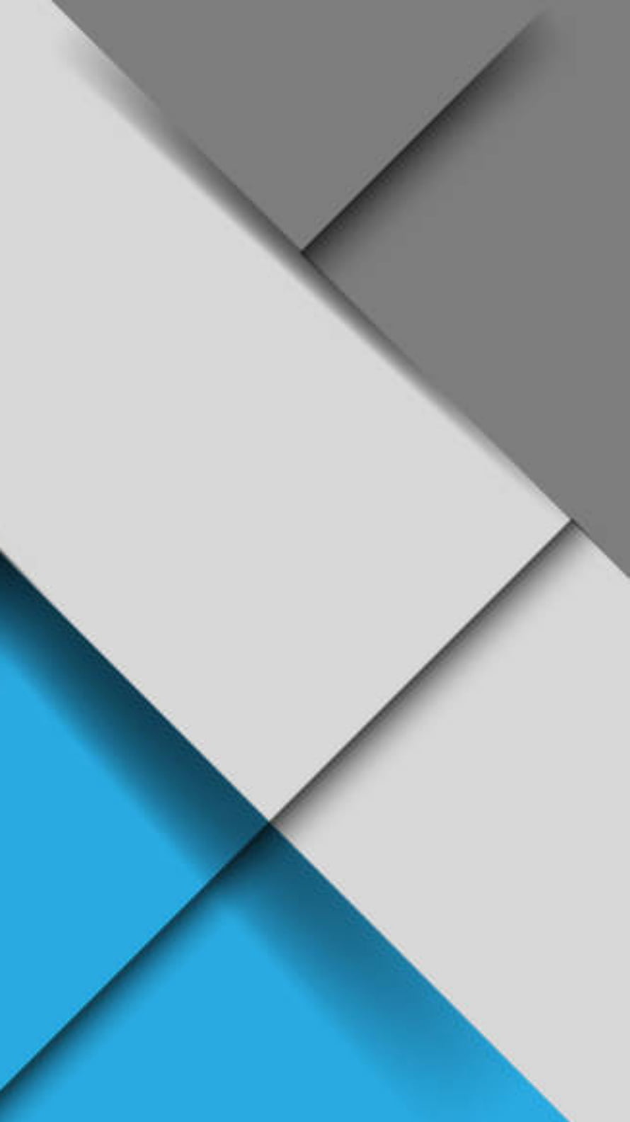 Minimalist 3D Geometric Abstract Wallpaper with Blue, Gray, and White Paper Layers HD phone wallpaper