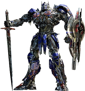 Optimus Prime from Transformers Age of Extinction Holding Sword and Shield HD phone wallpaper