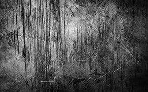 Dark Grunge Metal Texture with Vertical Scratches and Weathered Surface HD wallpaper